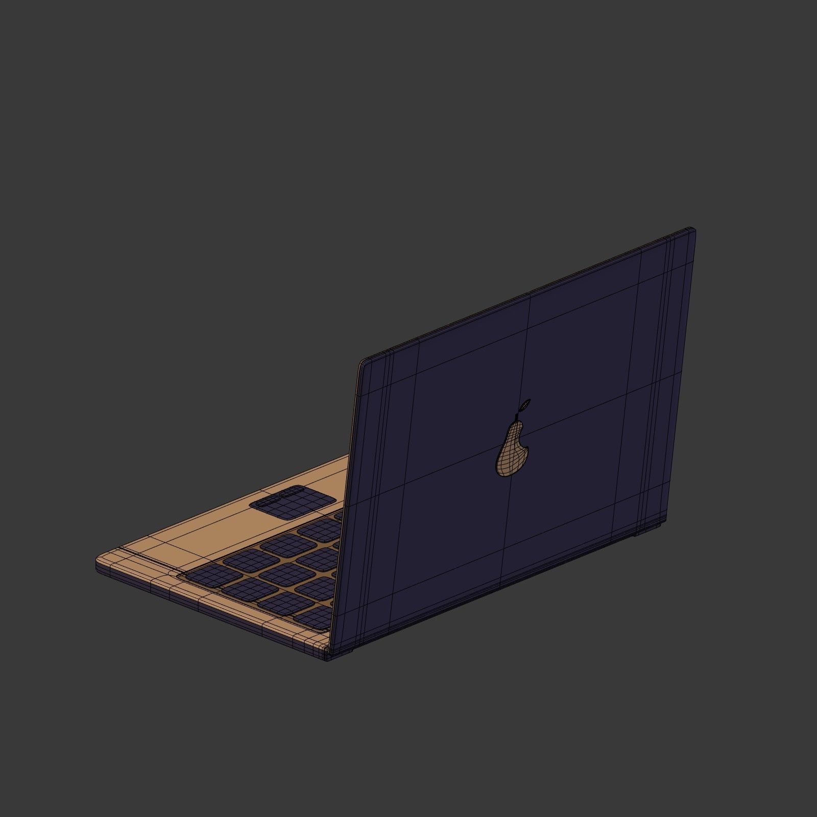 Network Connections Signs Low-poly 3D model_24