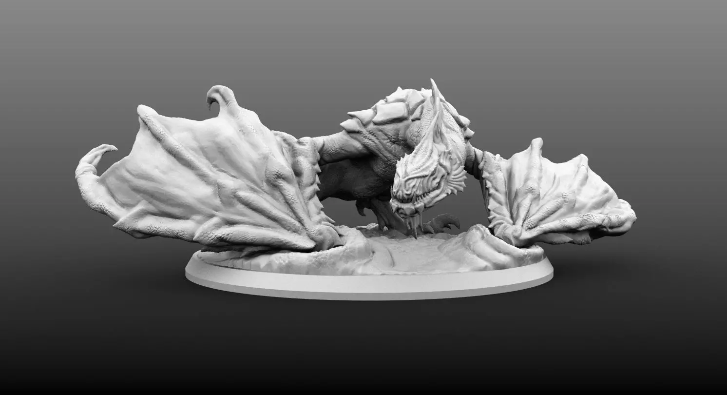 Gargantuan Wyvern  3D print model_0