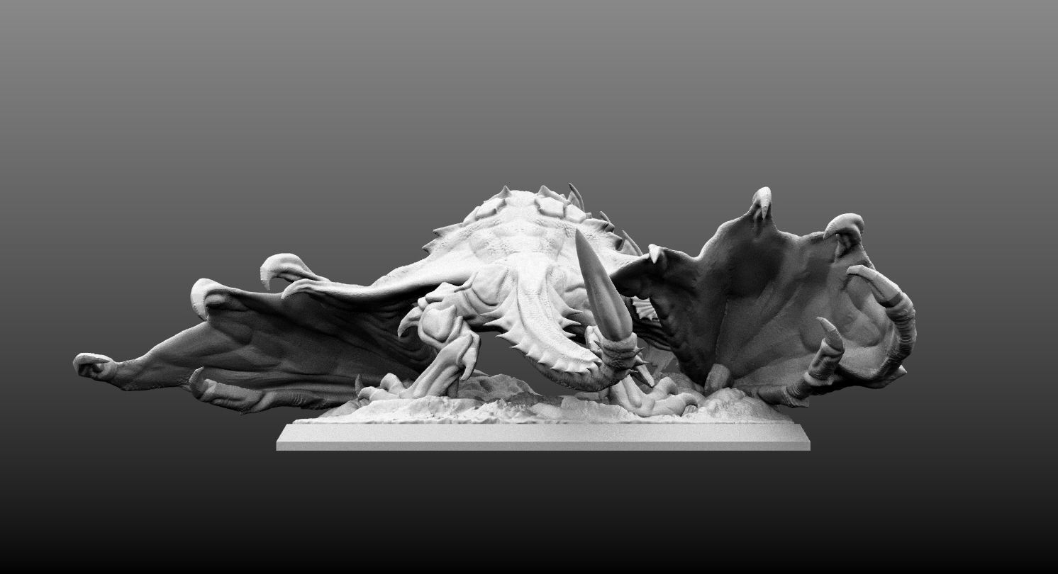 Gargantuan Wyvern  3D print model_7