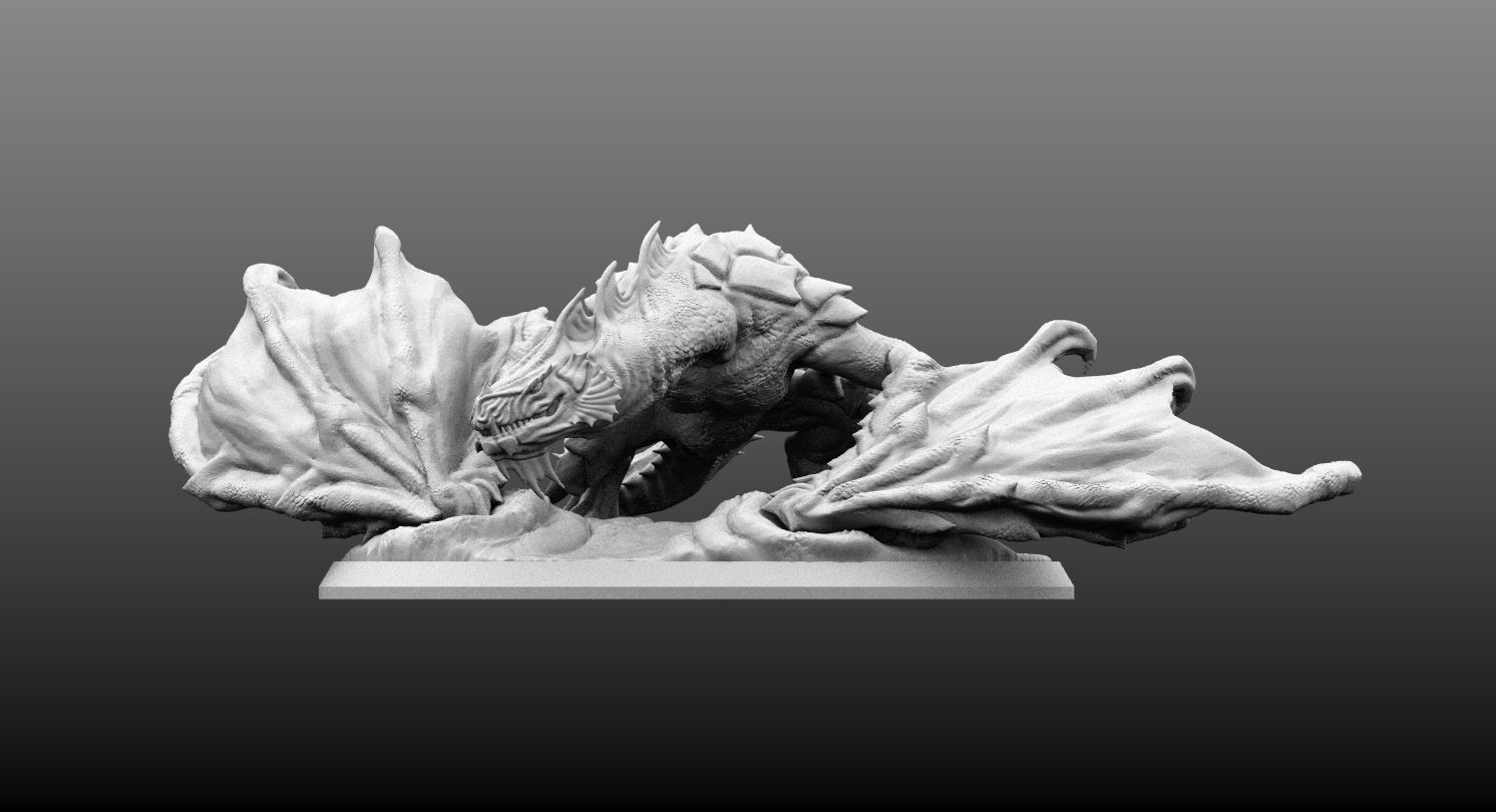 Gargantuan Wyvern  3D print model_9