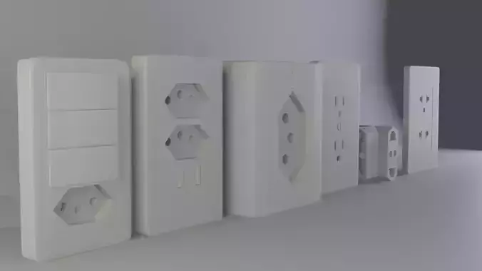 6 wall outlets