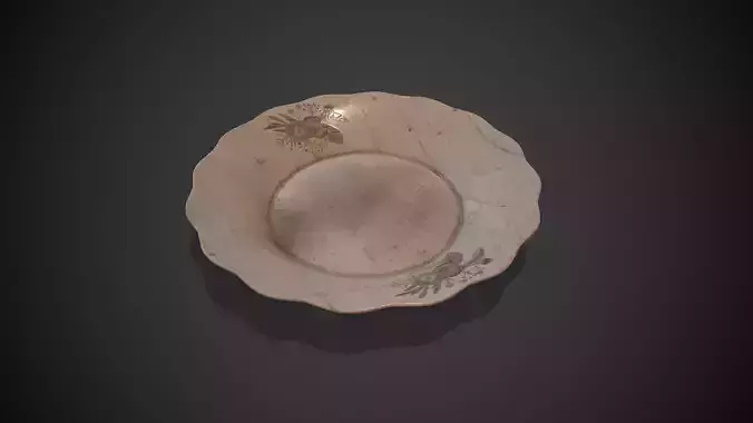 Dirty Crack Porcelain Plate