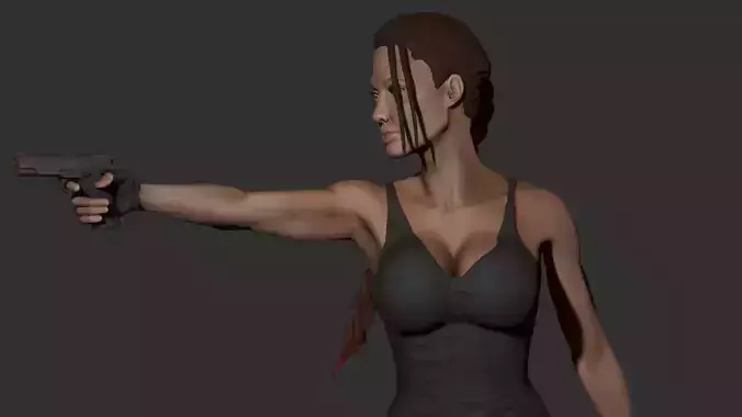 Lara Croft 3D Print 3D print model