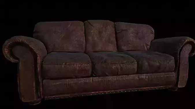 Used Leather Couch 