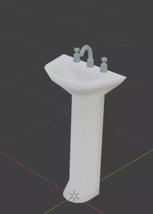 Simple sink Free 3D model_0