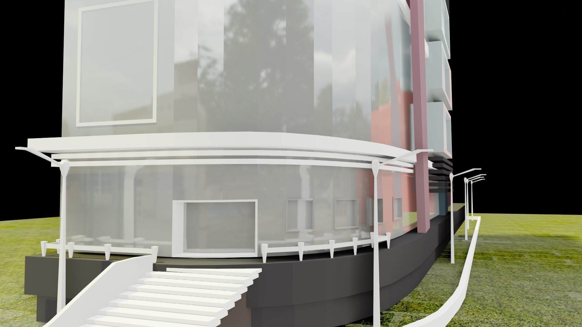 SHOPPING MALL Free low-poly 3D model_9