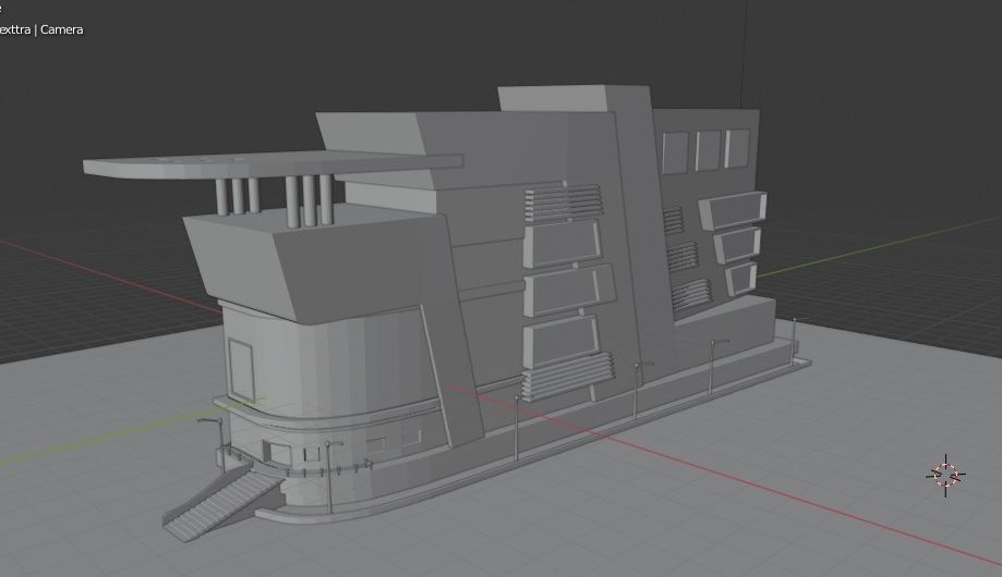 SHOPPING MALL Free low-poly 3D model_6