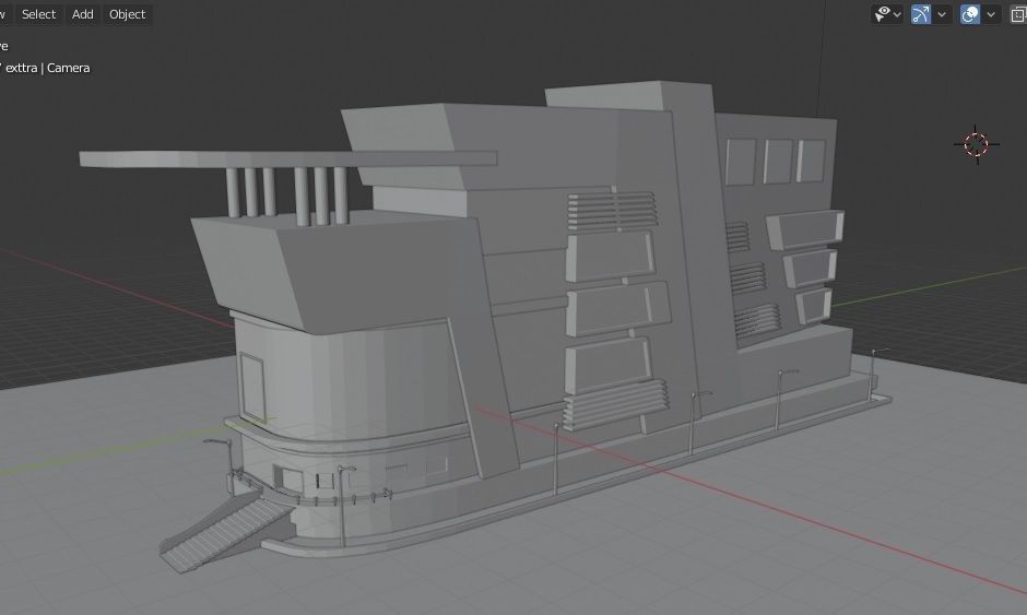 SHOPPING MALL Free low-poly 3D model_2