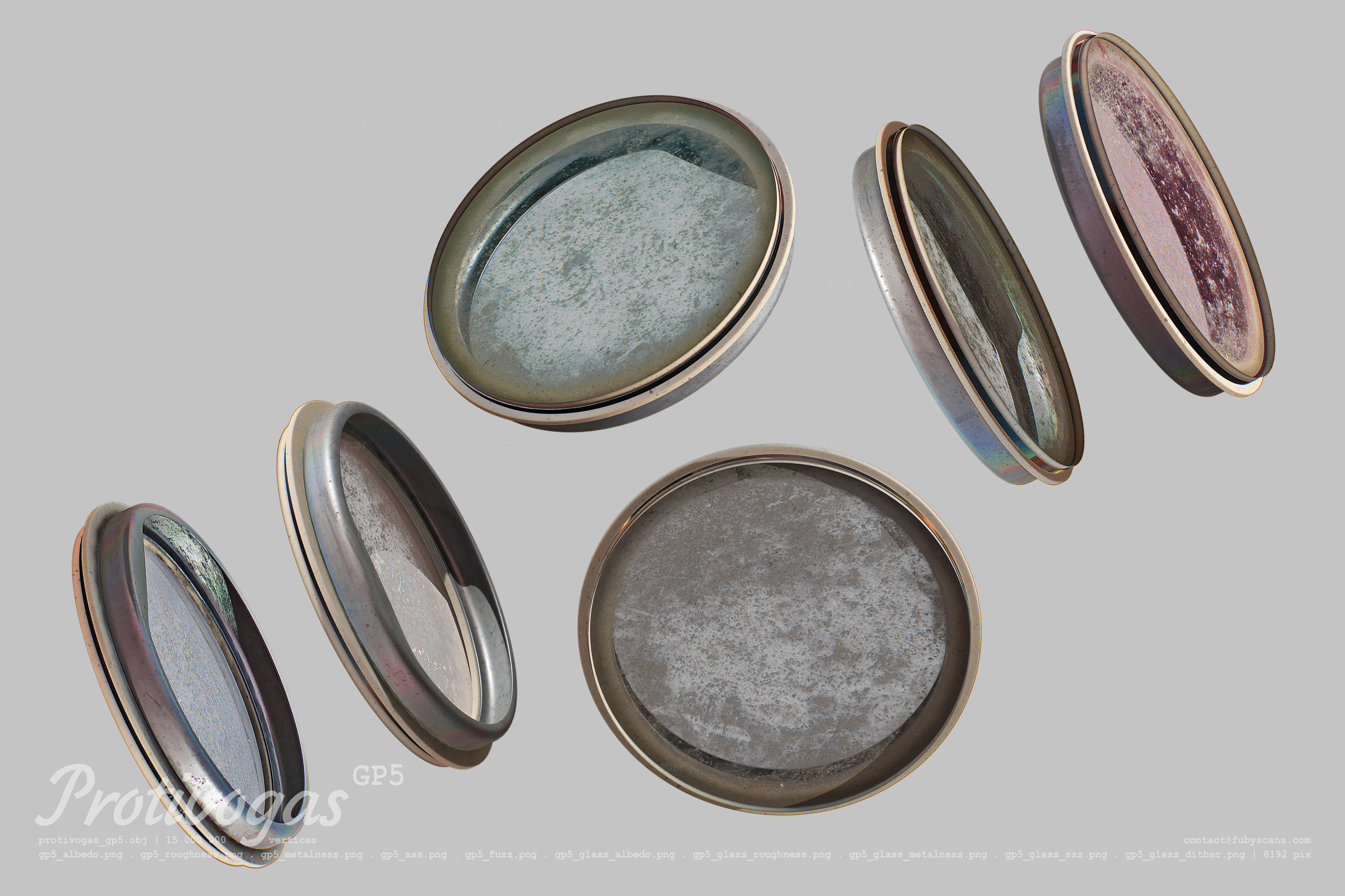 Protivogas GP5 based on scan PBR 3D model_12