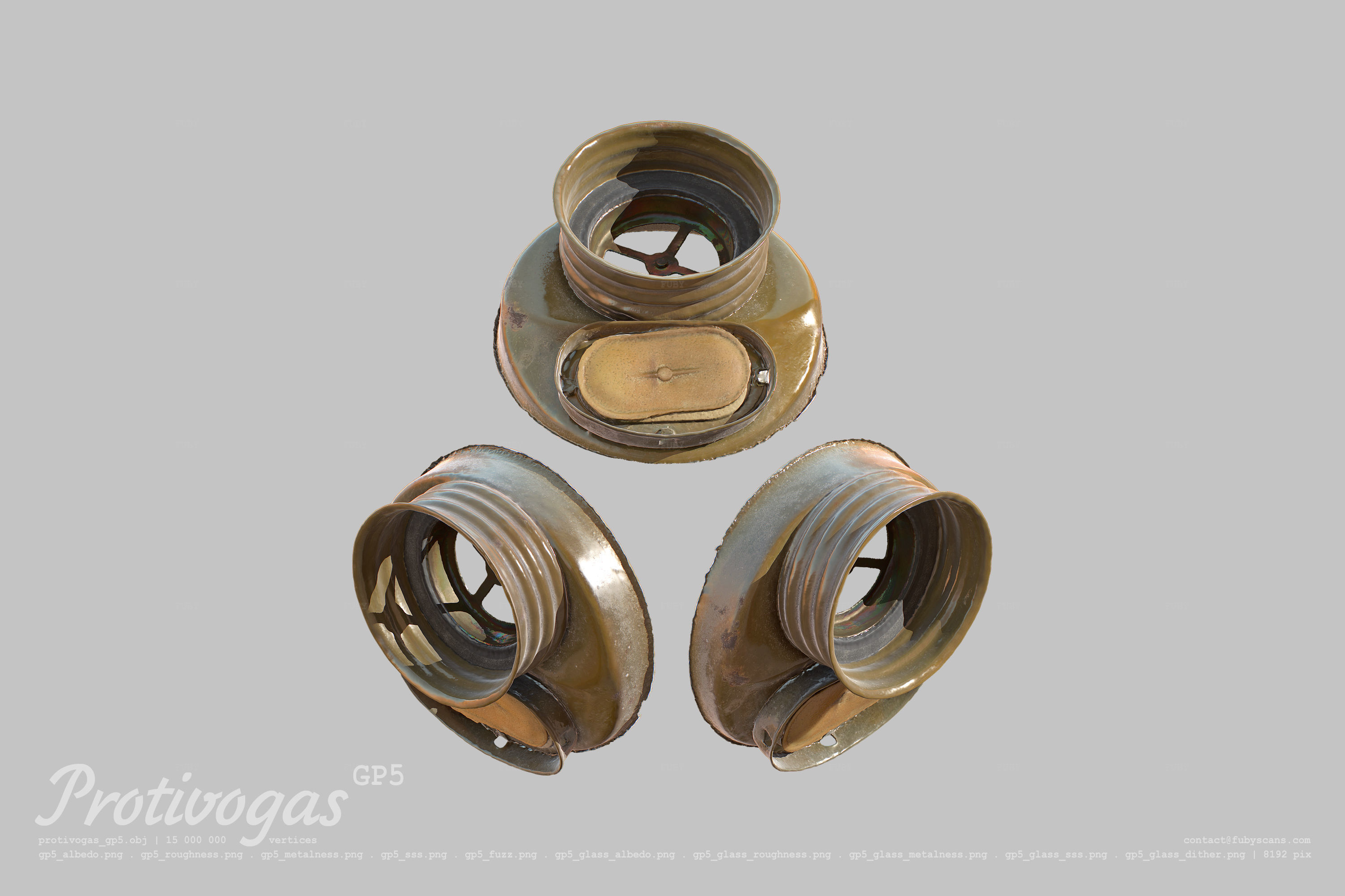 Protivogas GP5 based on scan PBR 3D model_11