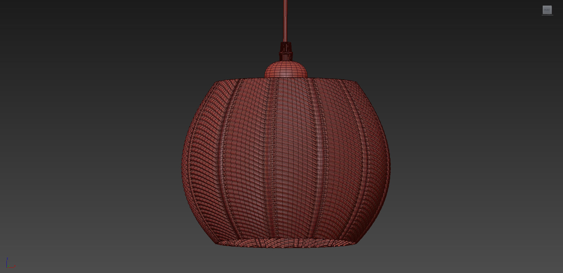 LOUIS GREEN GLASS PENDANT LIGHT from Beaumonde 3D model_6