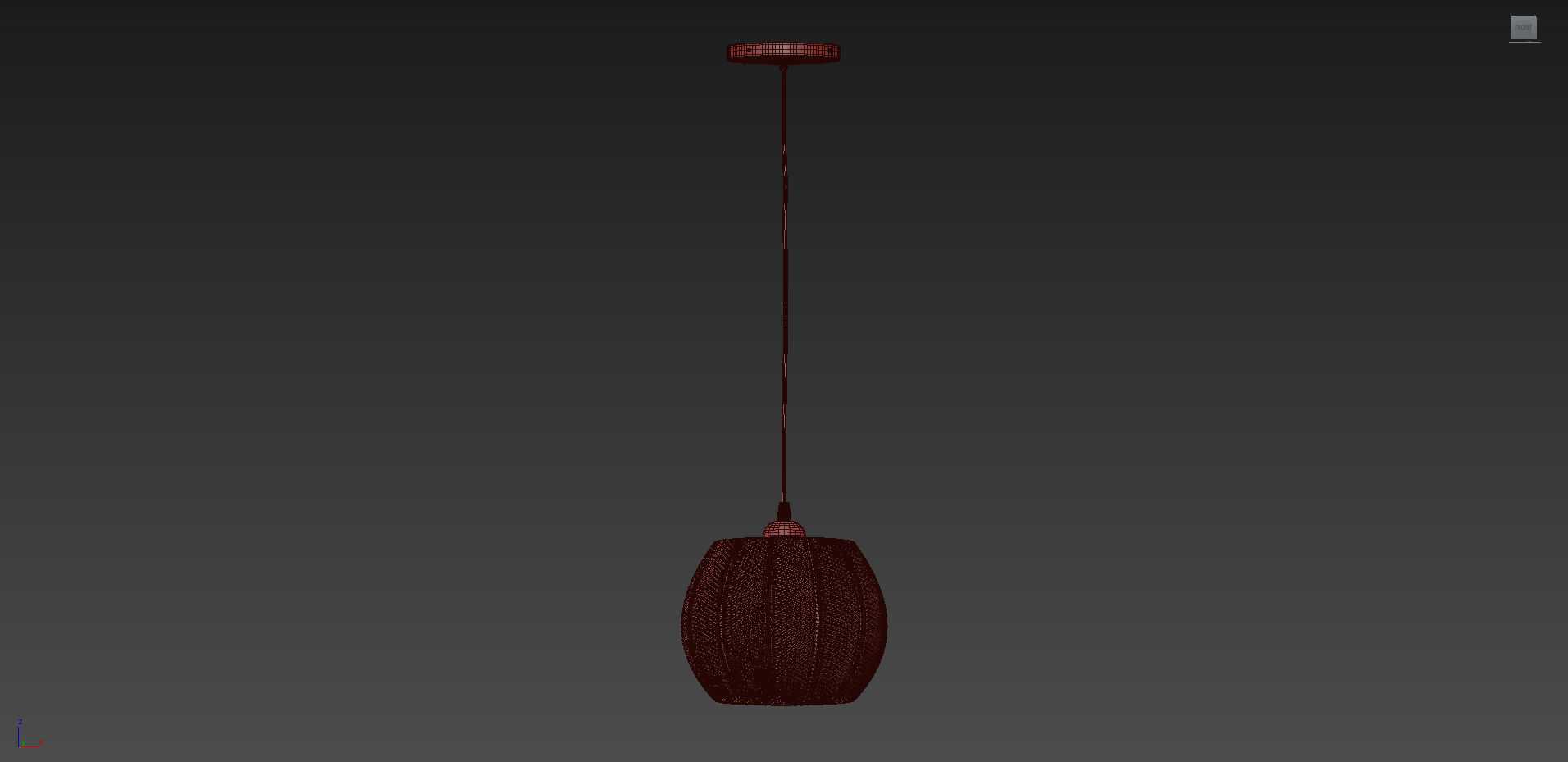 LOUIS GREEN GLASS PENDANT LIGHT from Beaumonde 3D model_7