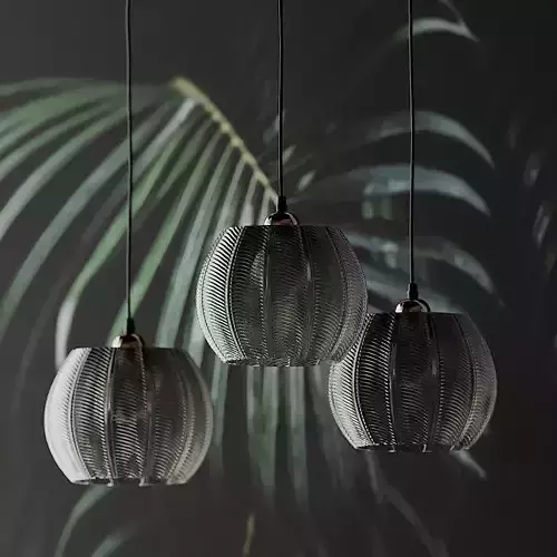 LOUIS GREEN GLASS PENDANT LIGHT from Beaumonde