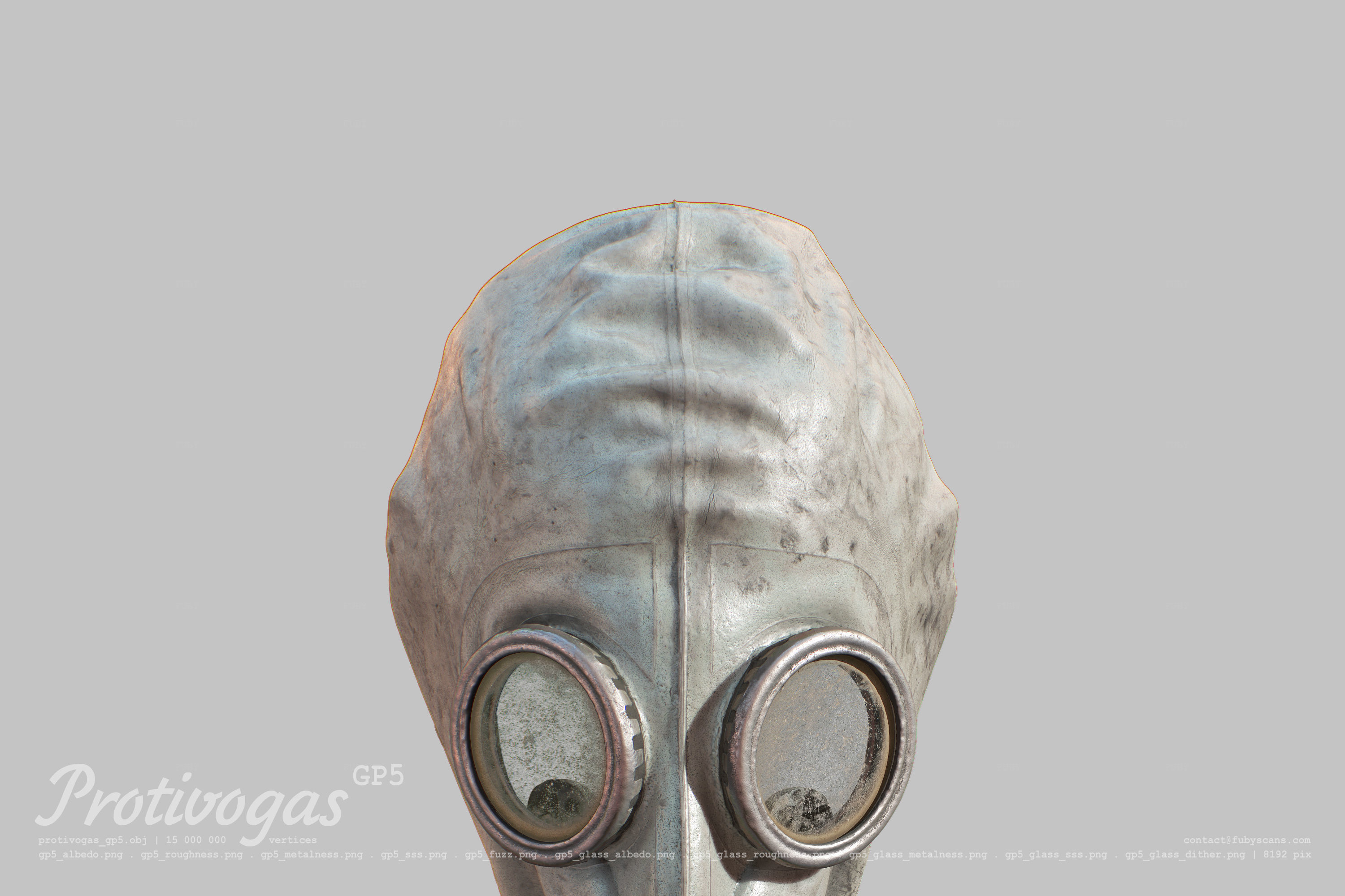 Protivogas GP5 with filter 3D Model Collection_2