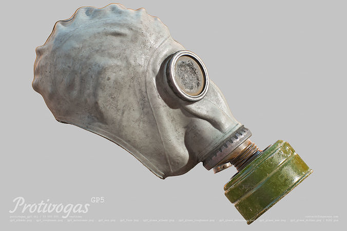 Protivogas GP5 with filter 3D Model Collection