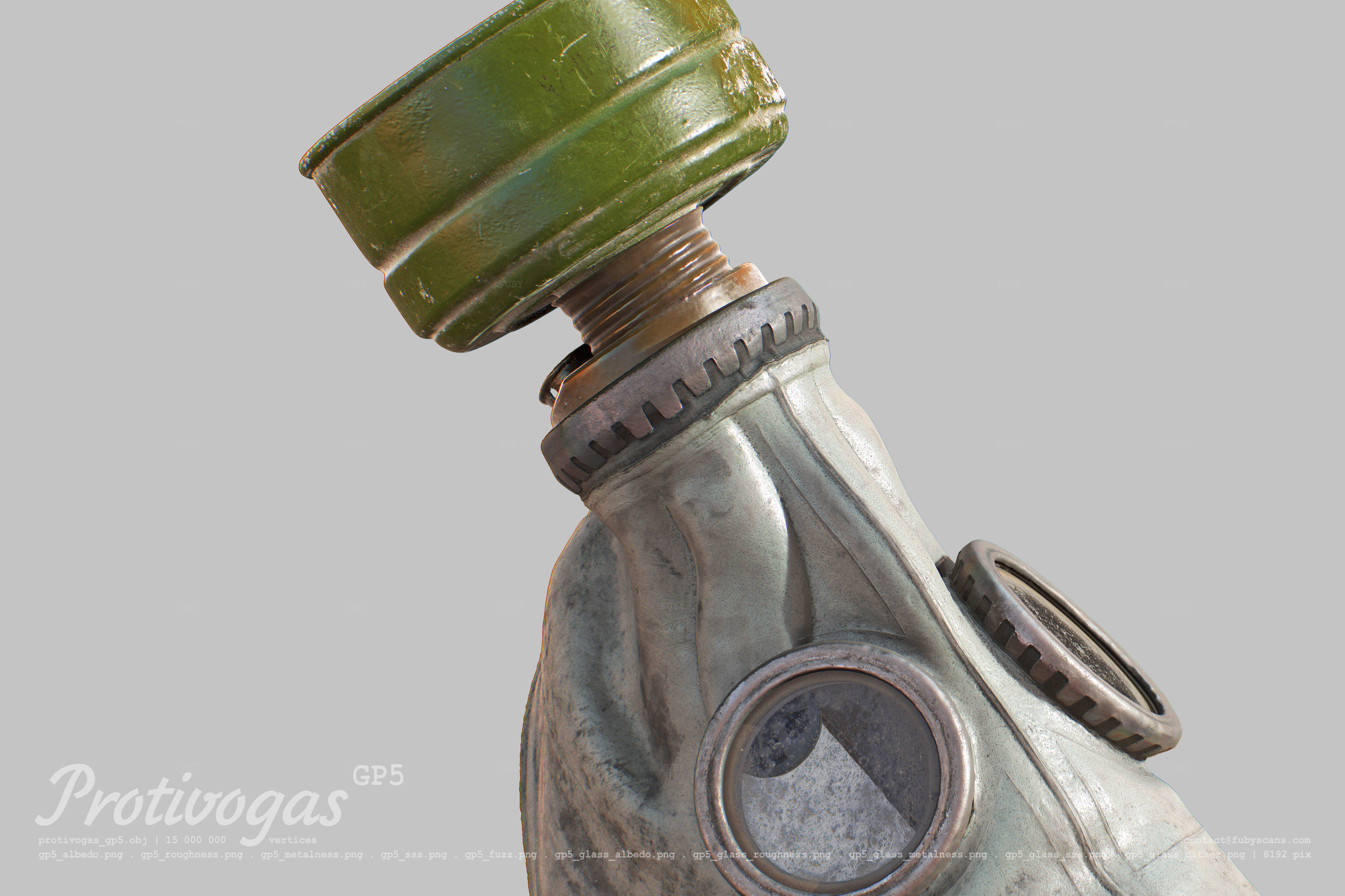 Protivogas GP5 with filter 3D Model Collection_6