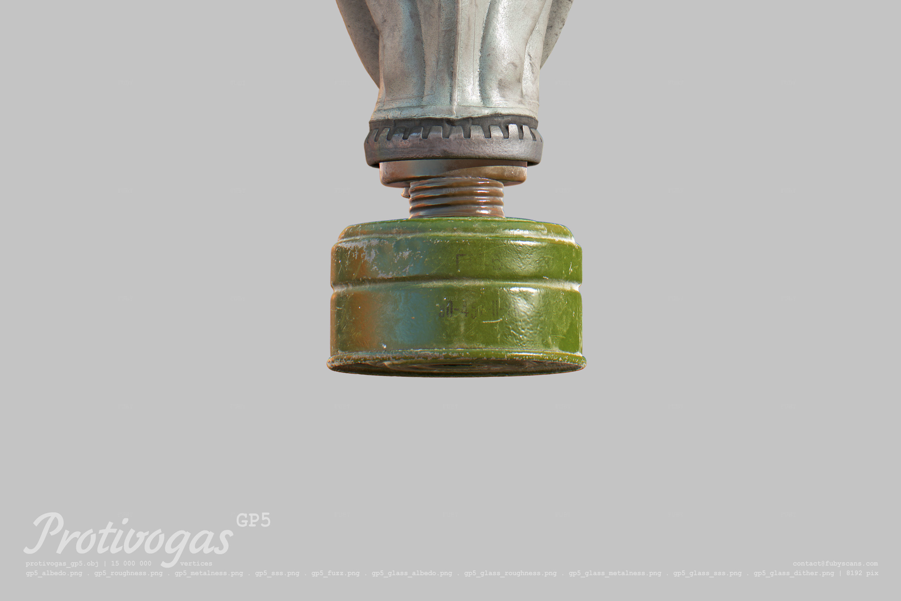 Protivogas GP5 with filter 3D Model Collection_3