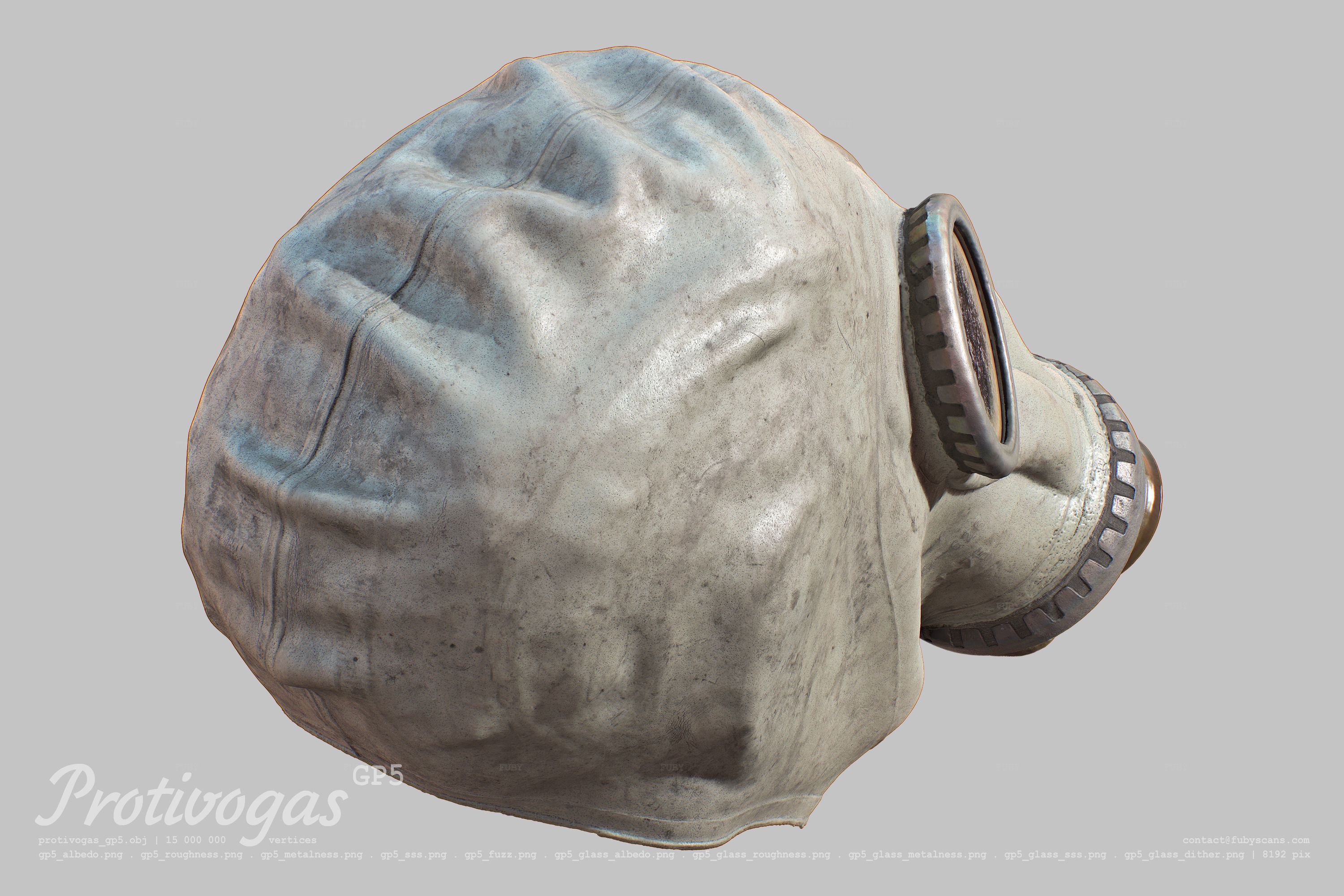 Protivogas GP5 with filter 3D Model Collection_16