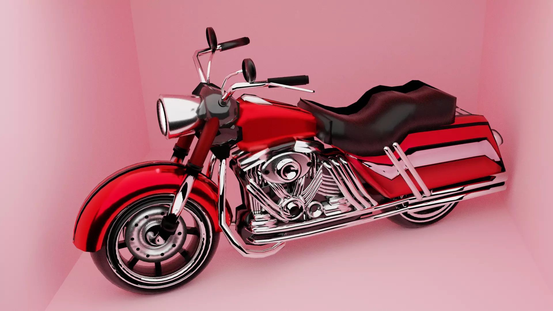 Motorcycle Model Shopper  Low-poly 3D model_0
