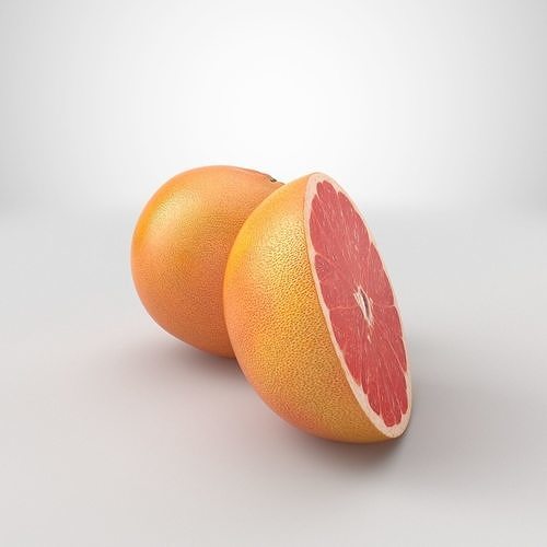 Citrus fruits  3D model 4