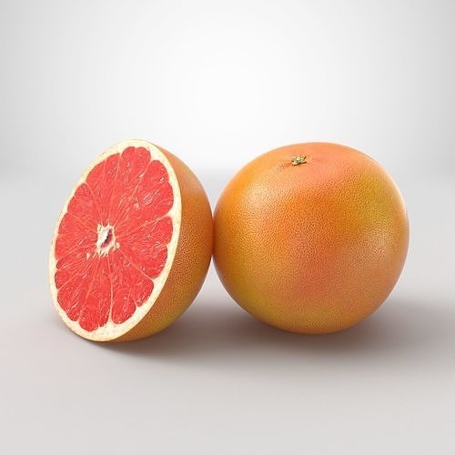 Citrus fruits  3D model 5