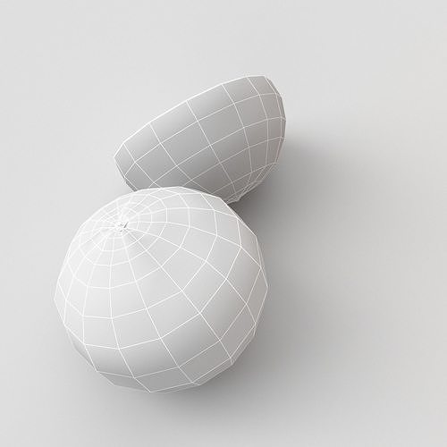 Citrus fruits  3D model 7
