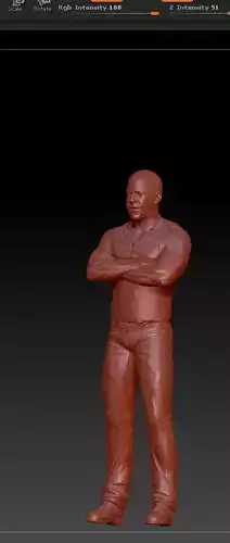 VIN DIESEL DOMINIC TORETTO FAST AND FURIOUS v2 3D print model