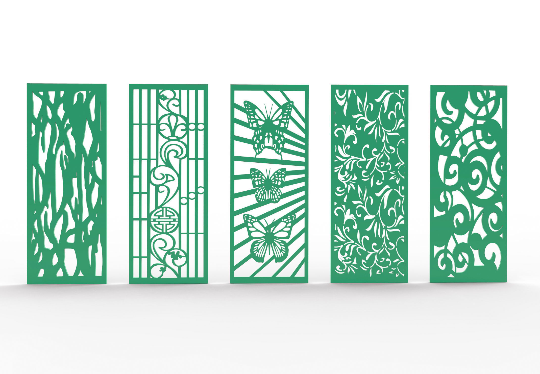 30 3D Decorative wall panels - screen SET 060 3D model_5