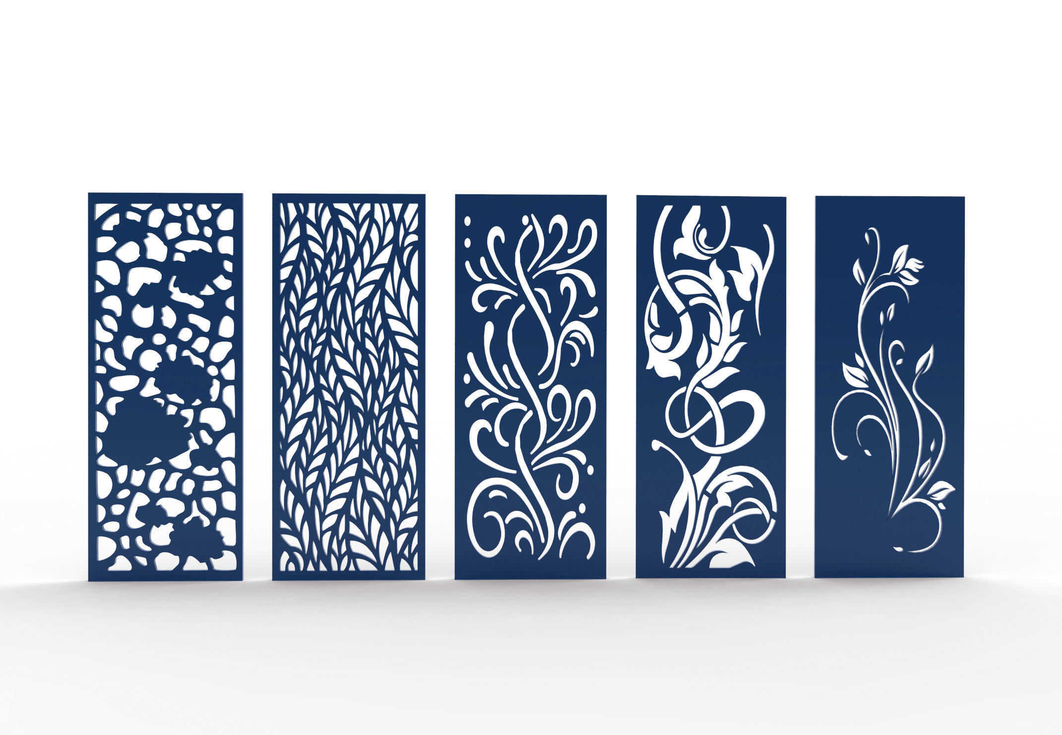 30 3D Decorative wall panels - screen SET 060 3D model_2