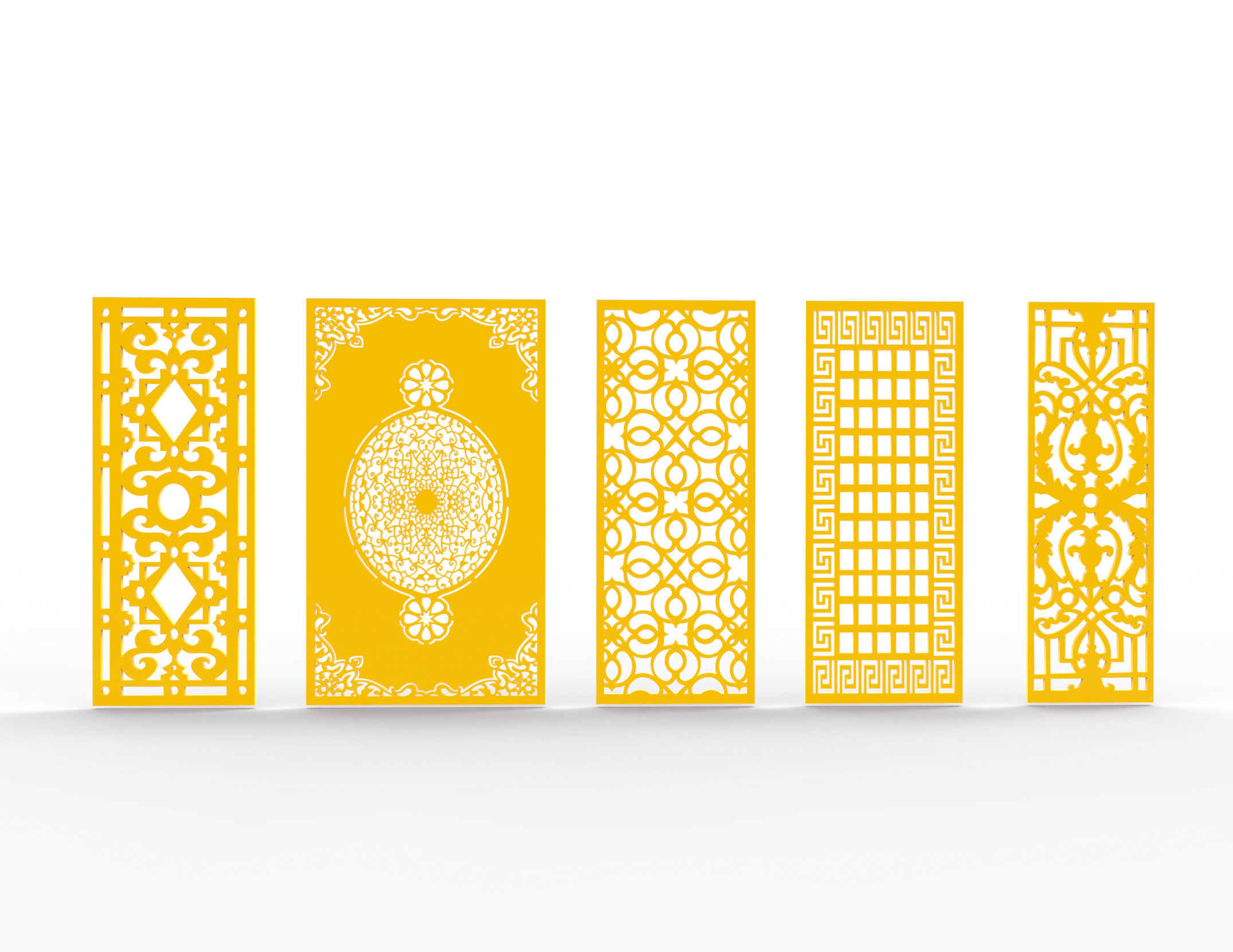 30 3D Decorative wall panels - screen SET 064 3D model_5