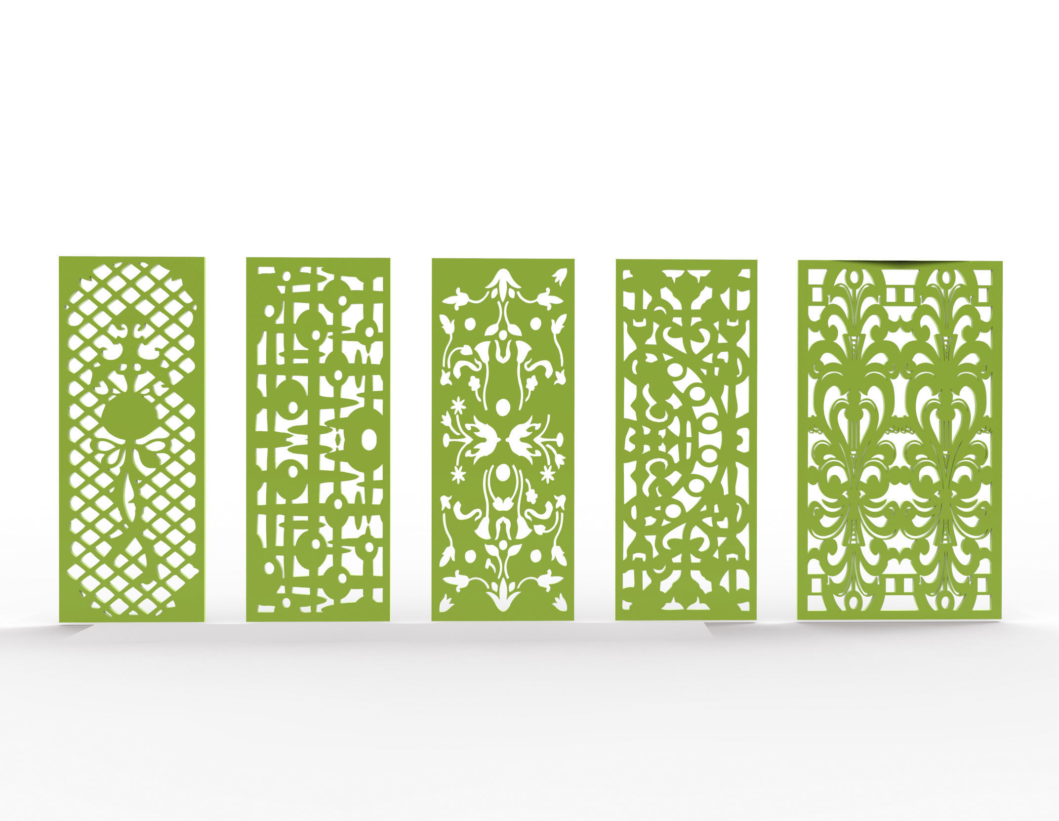 30 3D Decorative wall panels - screen SET 064 3D model_4