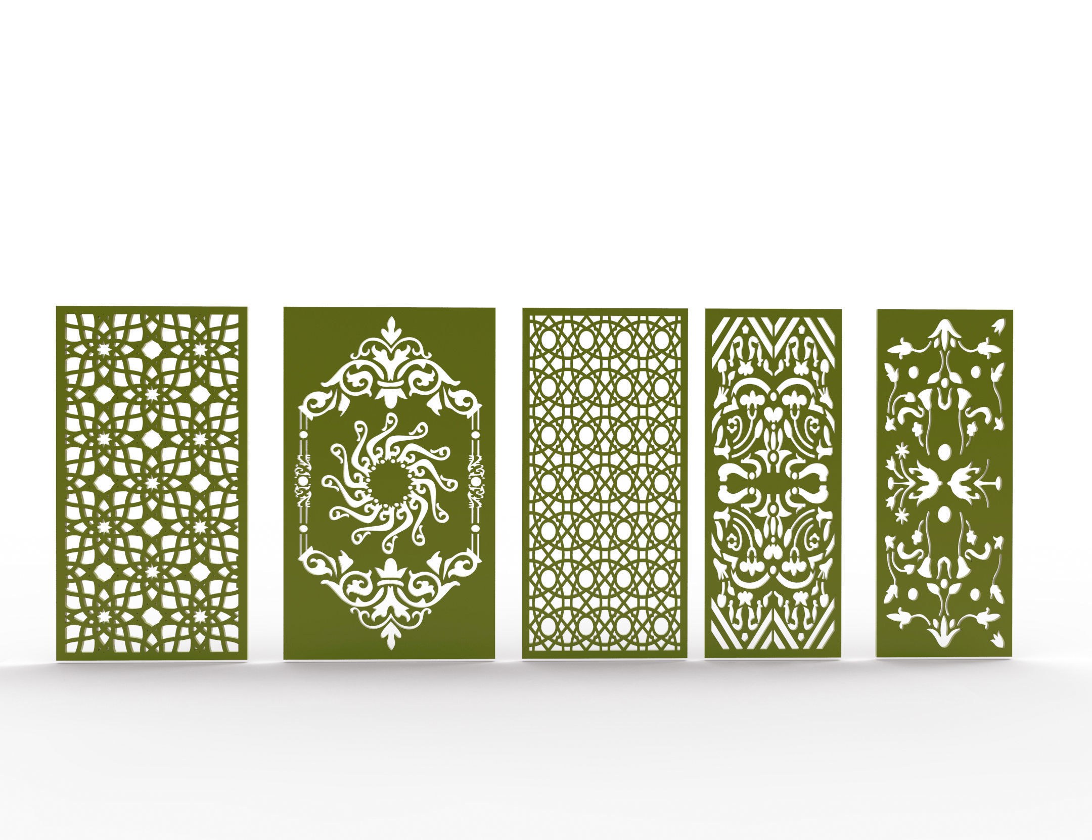 30 3D Decorative wall panels - screen SET 064 3D model_8