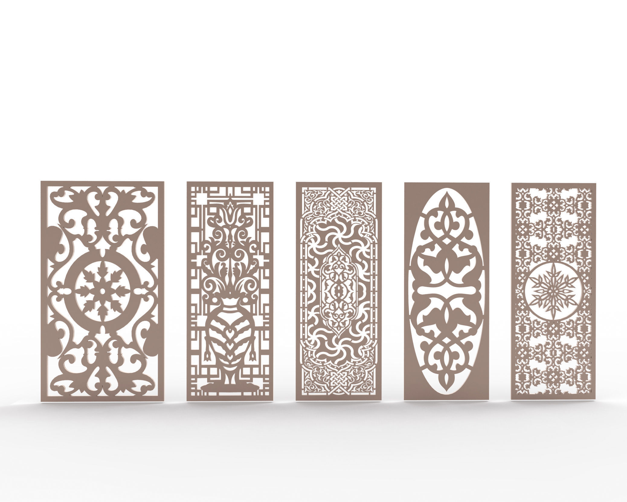 30 3D Decorative wall panels - screen SET 064 3D model_7