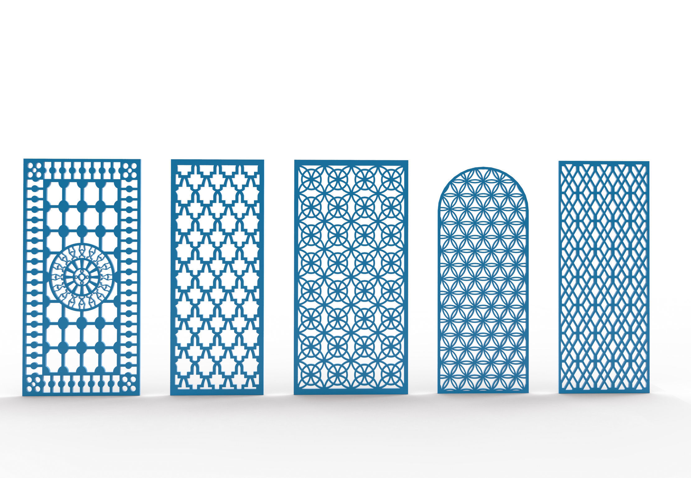 30 3D Decorative wall panels - screen SET 065 3D model_8