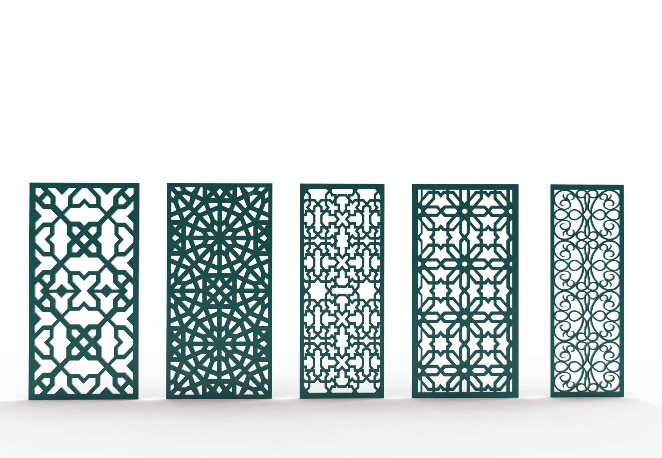 30 3D Decorative wall panels - screen SET 065 3D model_5