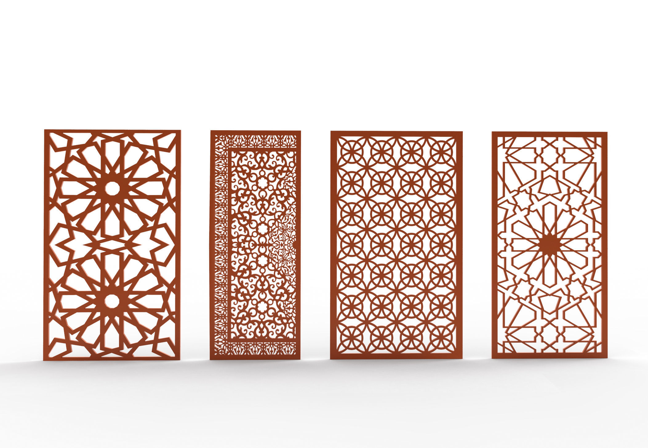 30 3D Decorative wall panels - screen SET 065 3D model_7