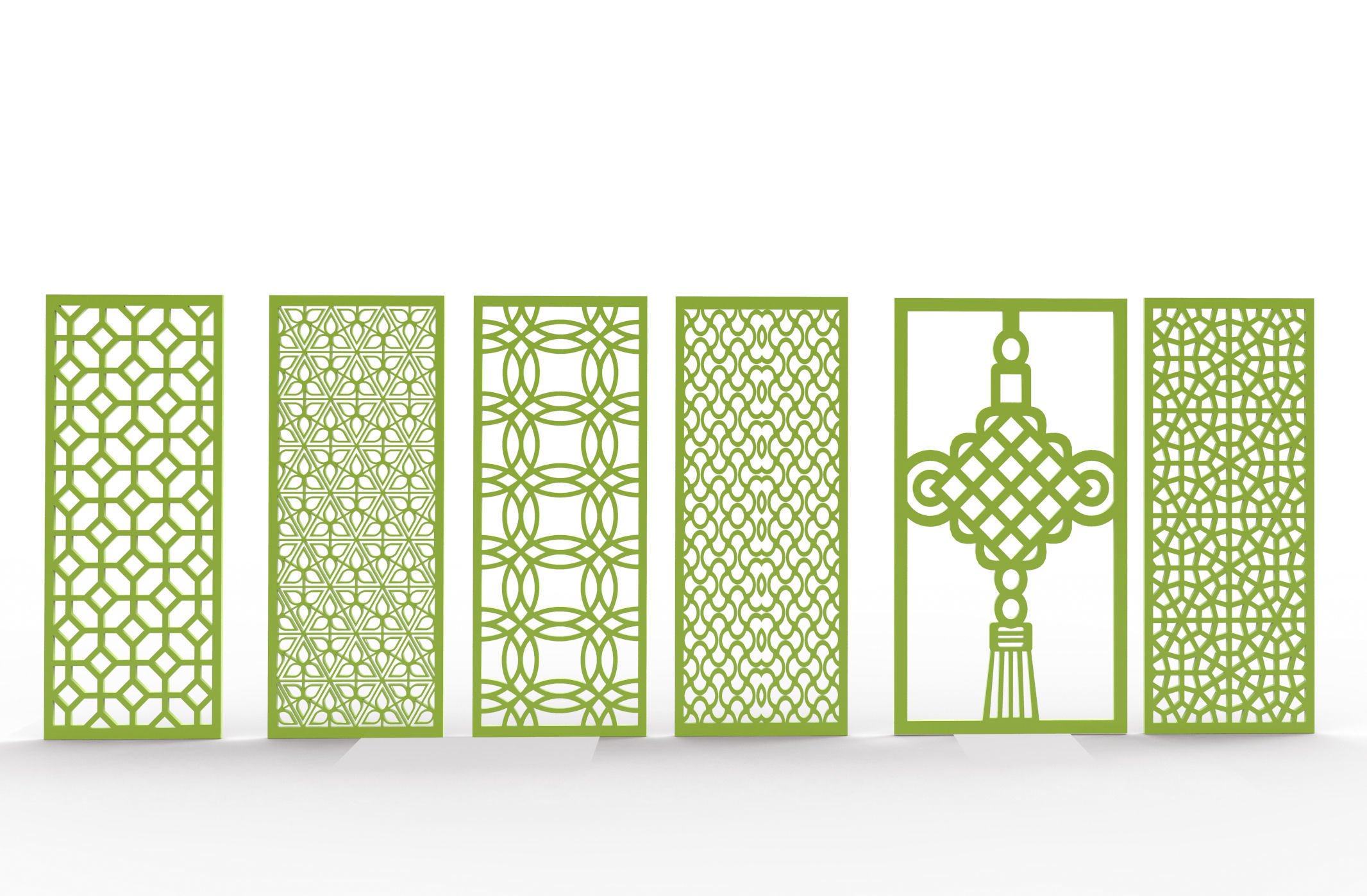 30 3D Decorative wall panels - screen SET 065 3D model_4