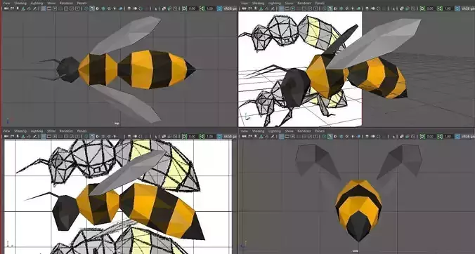 Low-poly Bee