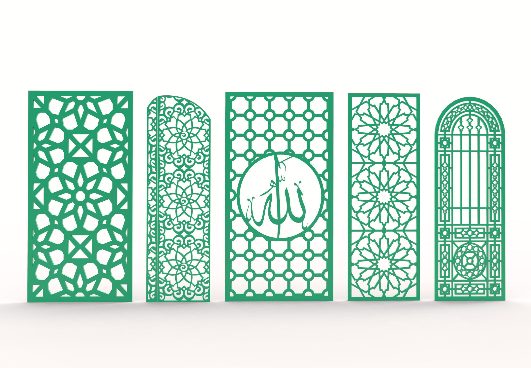 34 3D Decorative wall panels - screen SET 066 3D model_7