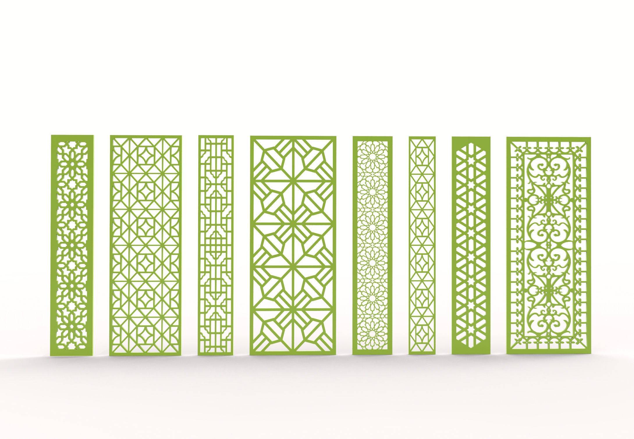 34 3D Decorative wall panels - screen SET 066 3D model_6