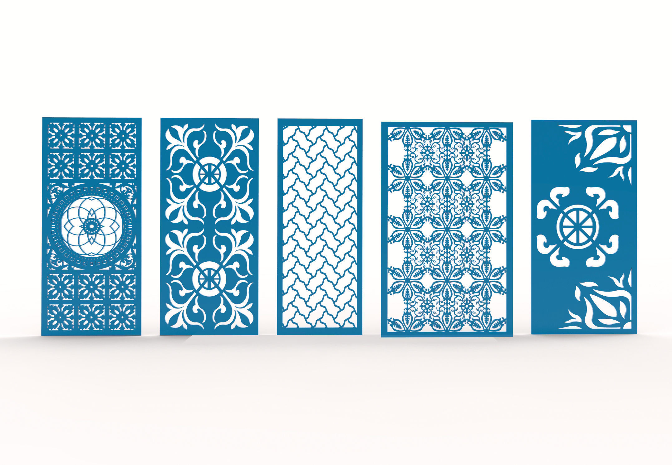 30 3D Decorative wall panels - screen SET 068 3D model_3