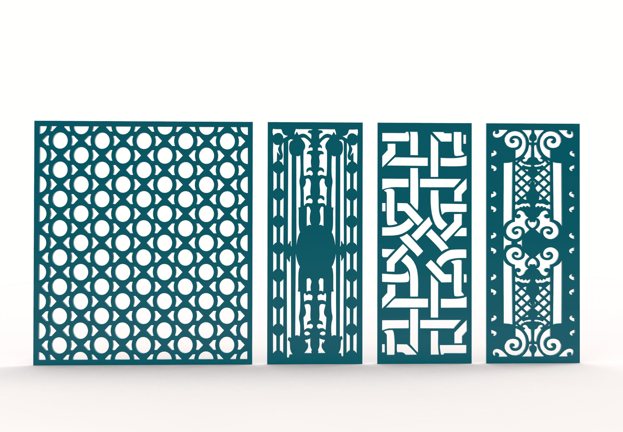 30 3D Decorative wall panels - screen SET 068 3D model_7