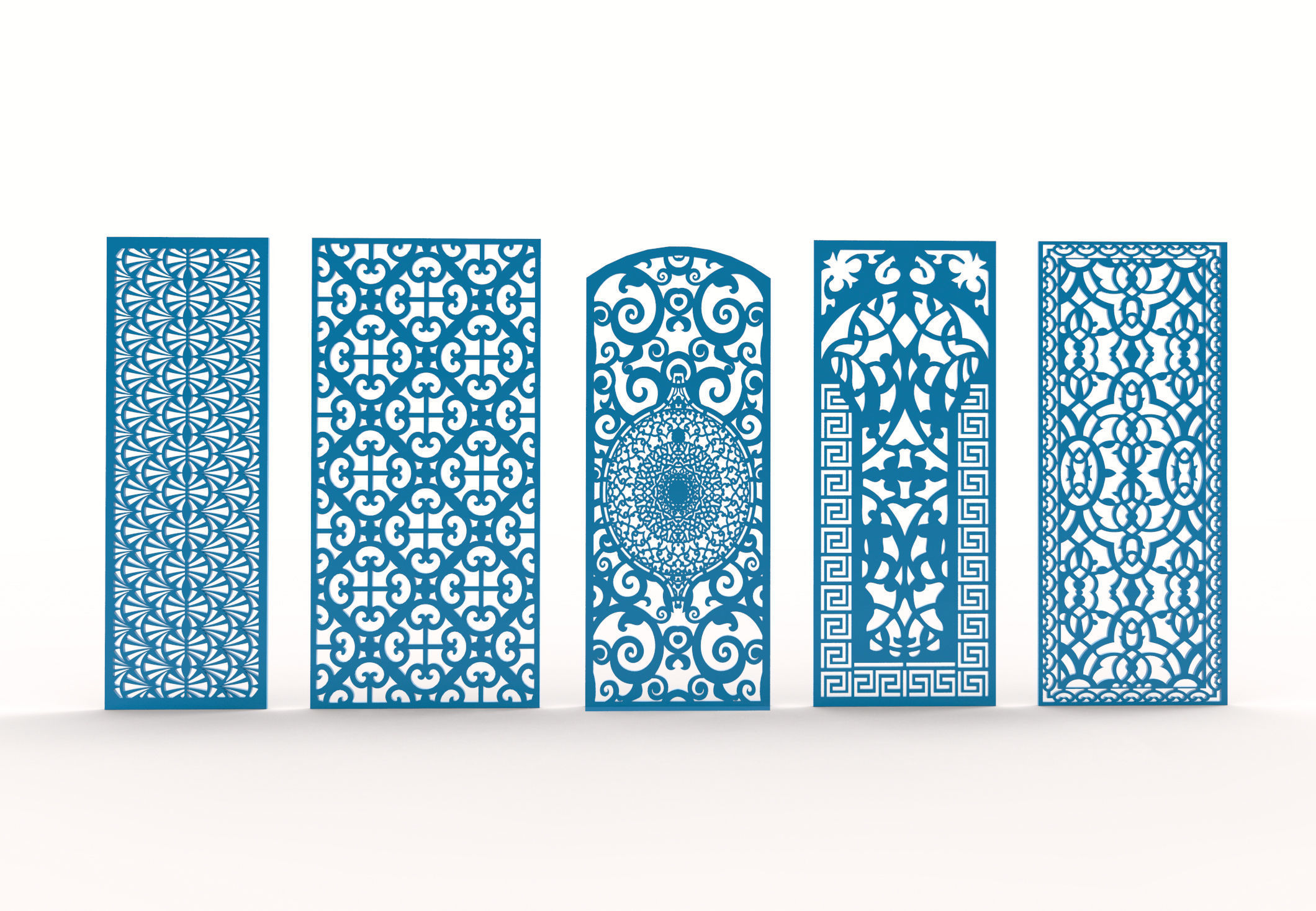 30 3D Decorative wall panels - screen SET 069 3D model_7