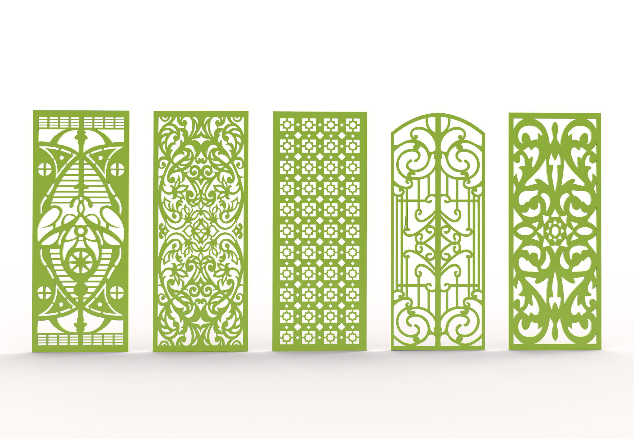 30 3D Decorative wall panels - screen SET 069 3D model_5