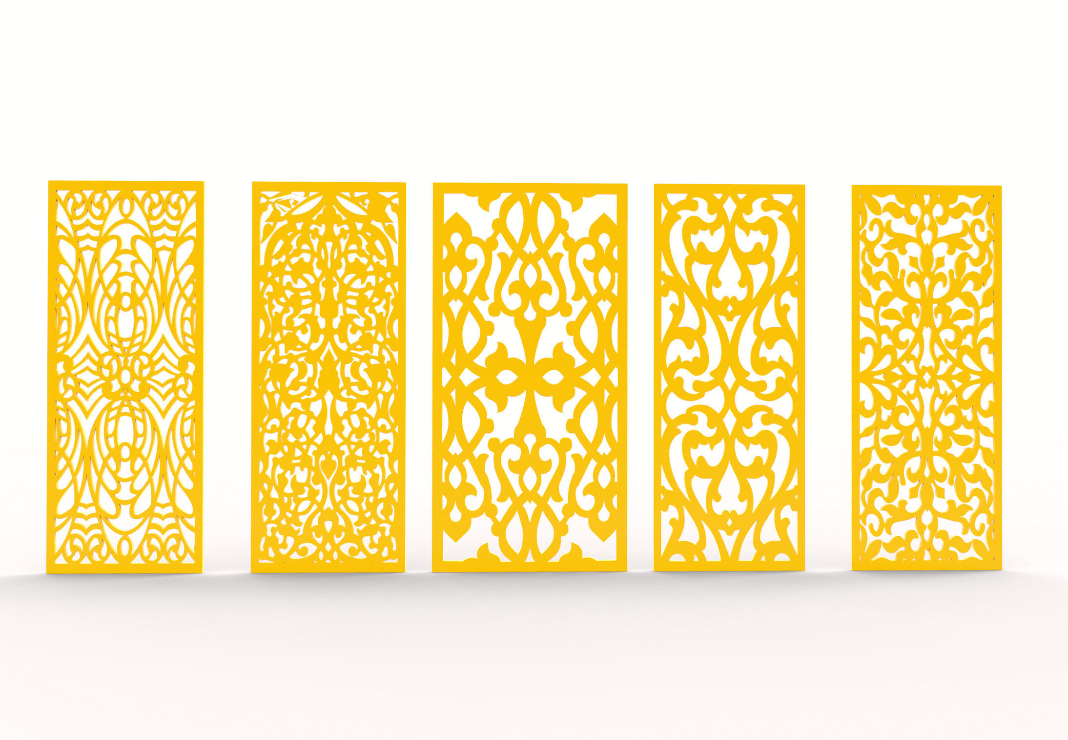 32 3D Decorative wall panels - screen SET 070 3D model_6