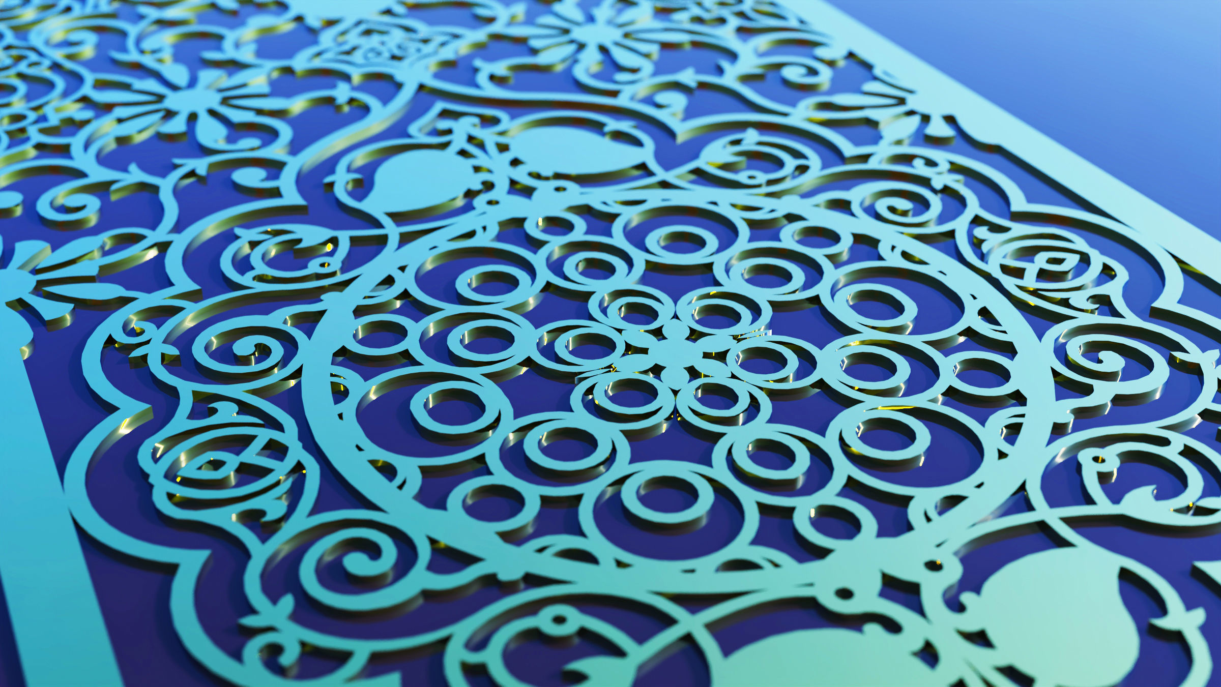 32 3D Decorative wall panels - screen SET 070 3D model_2