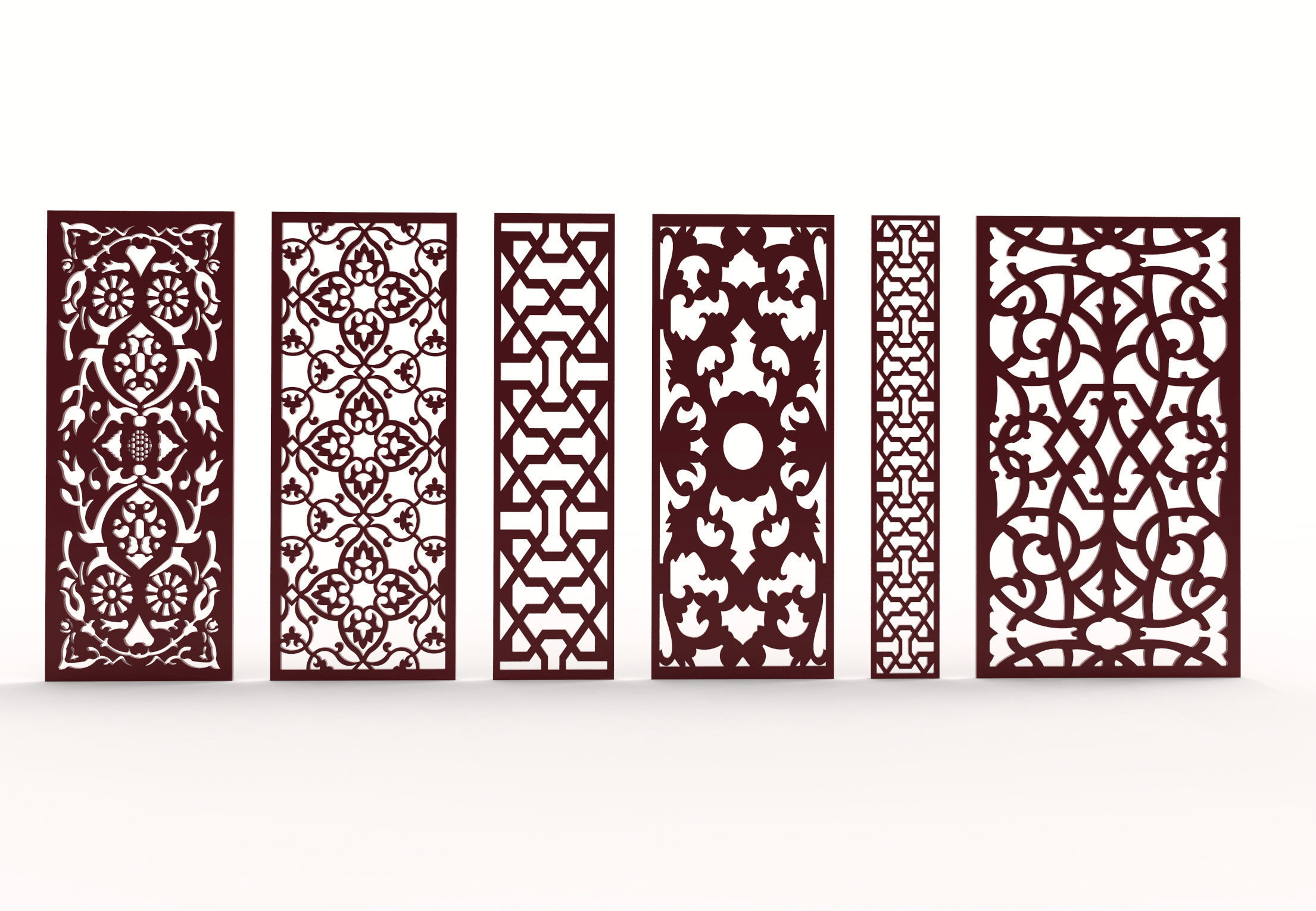 32 3D Decorative wall panels - screen SET 070 3D model_8