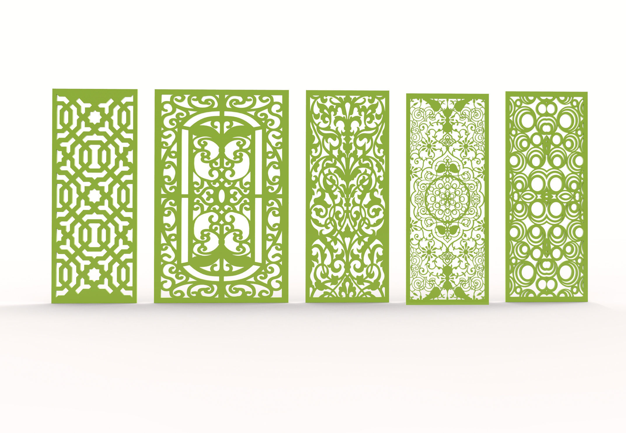 32 3D Decorative wall panels - screen SET 070 3D model_7