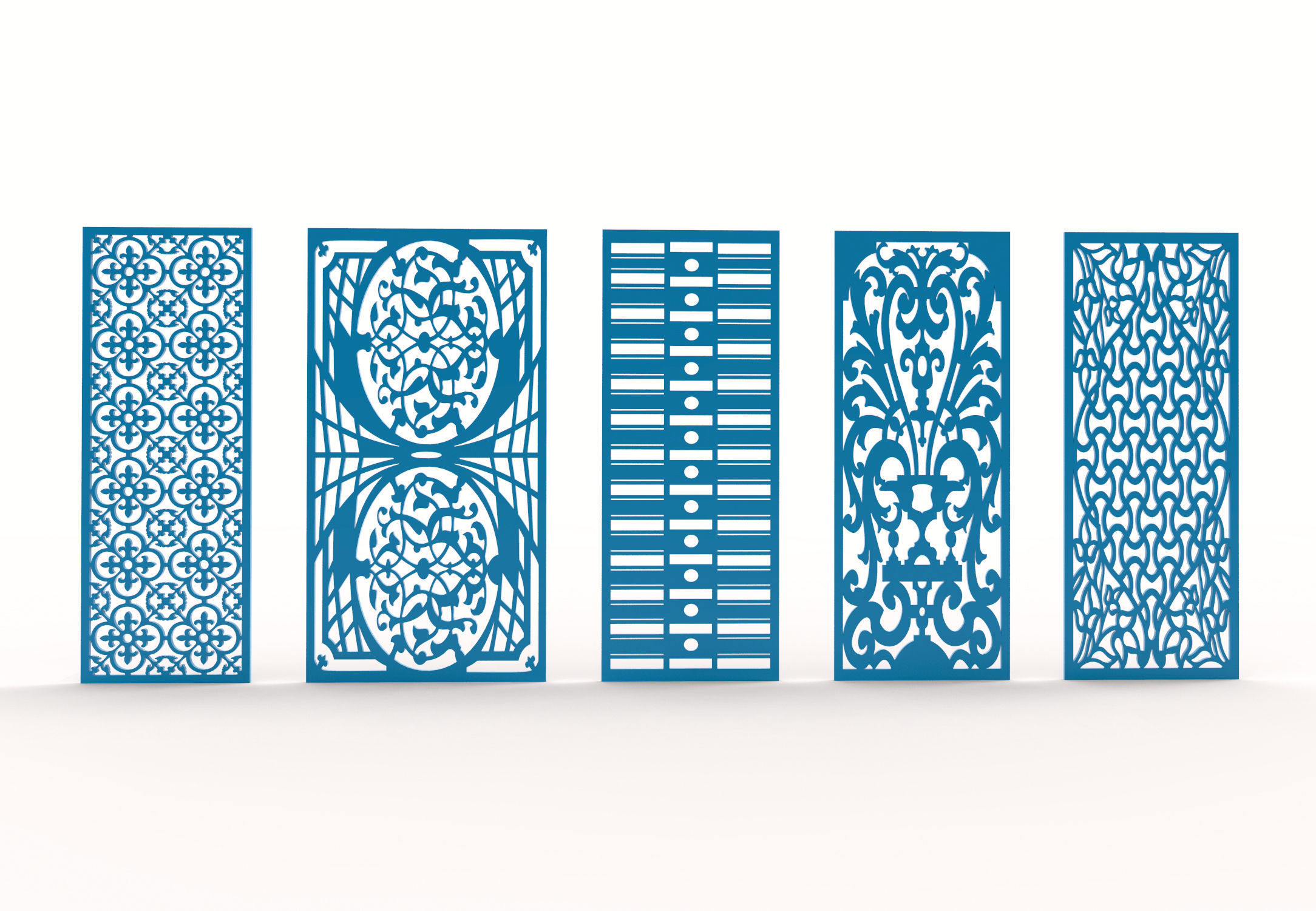 32 3D Decorative wall panels - screen SET 070 3D model_5