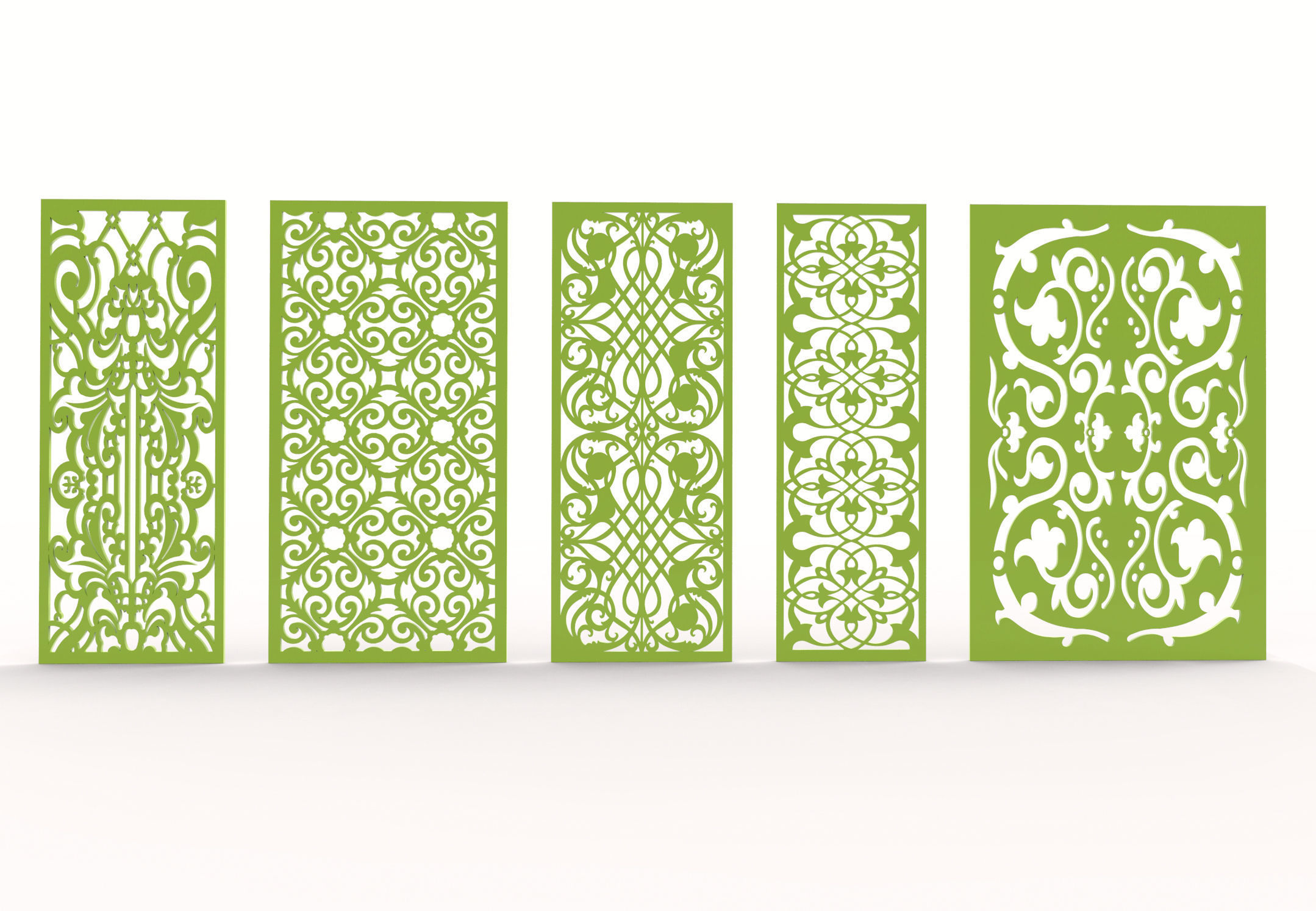 32 3D Decorative wall panels - screen SET 070 3D model_4